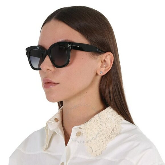 Tom Ford FT0613/S 01D BEATRIX-02 BRAND NEW Sunglasses Black Polarized Women - Picture 5 of 11